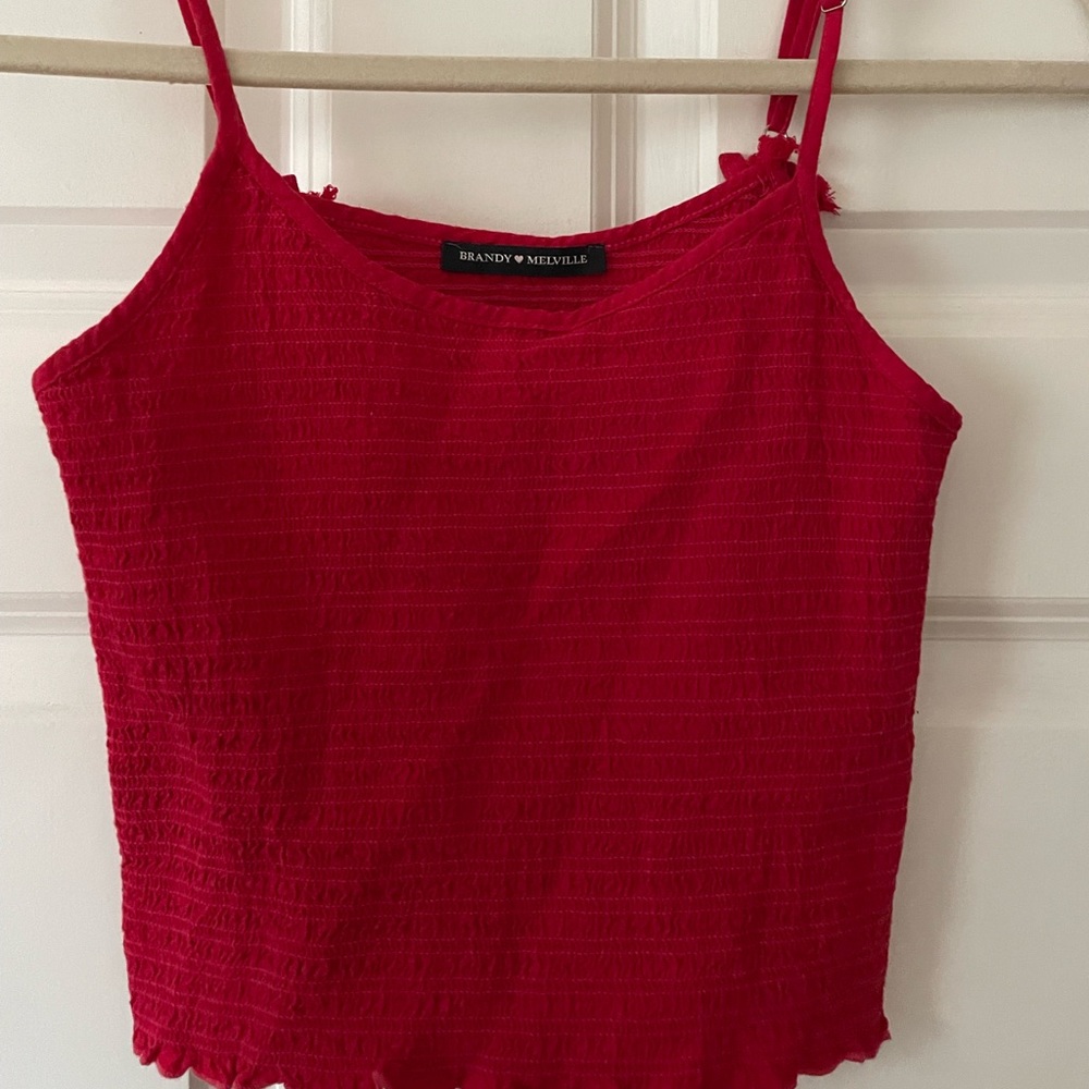 Red Brandy Melville Tank Top